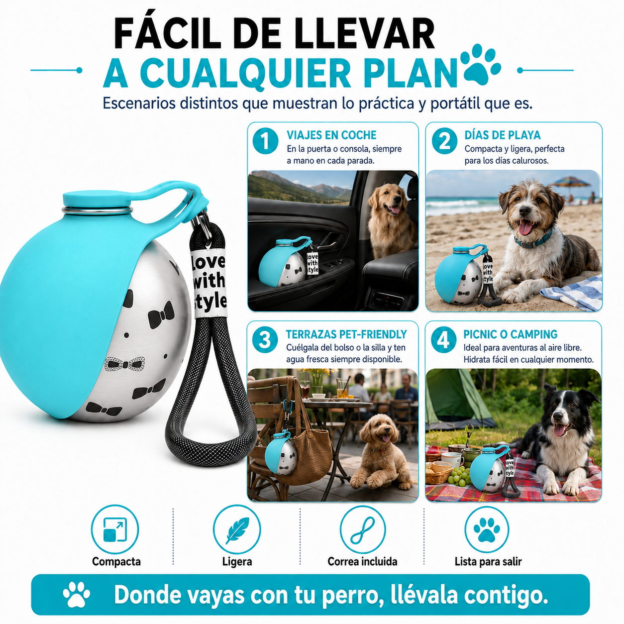 WaterBy | Bebedero Portátil